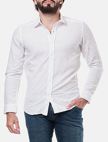 Chemise manches longues en lin