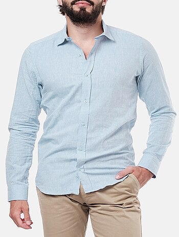 Chemise manches longues en lin