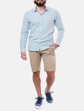 Chemise manches longues en lin