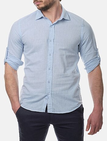 Chemise manches longues en lin