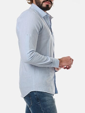 Chemise manches longues en lin