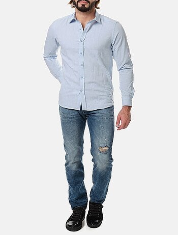 Chemise manches longues en lin