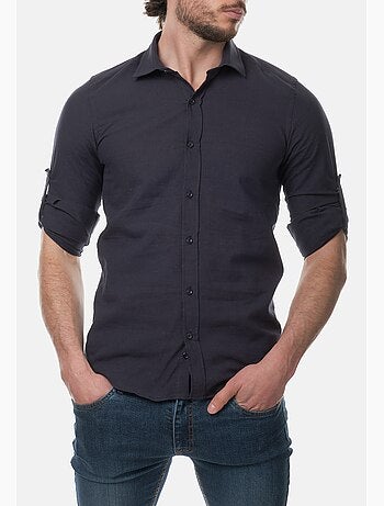 Chemise manches longues en lin