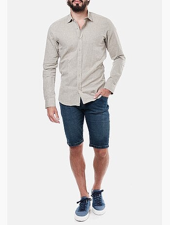 Chemise manches longues en lin