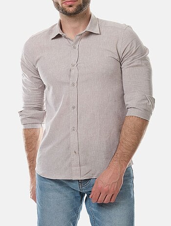 Chemise manches longues en lin