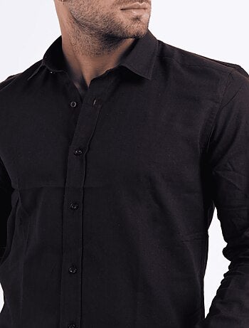Chemise manches longues en lin