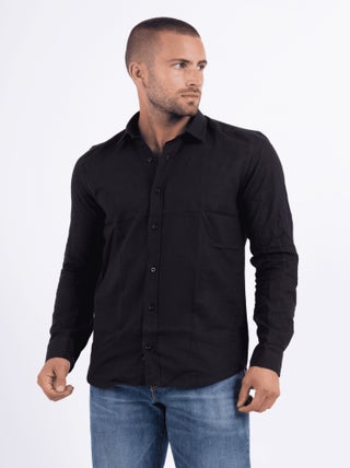 Chemise manches longues en lin