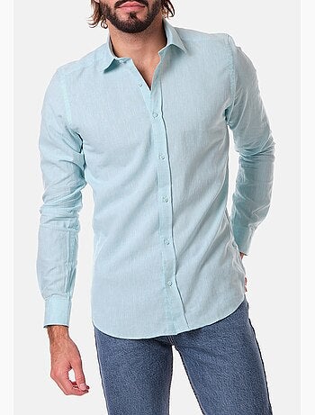Chemise manches longues en lin