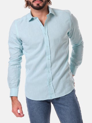 Chemise manches longues en lin