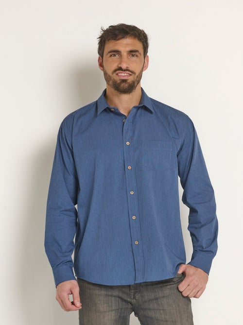 Chemise manches longues entretien facile - Kiabi