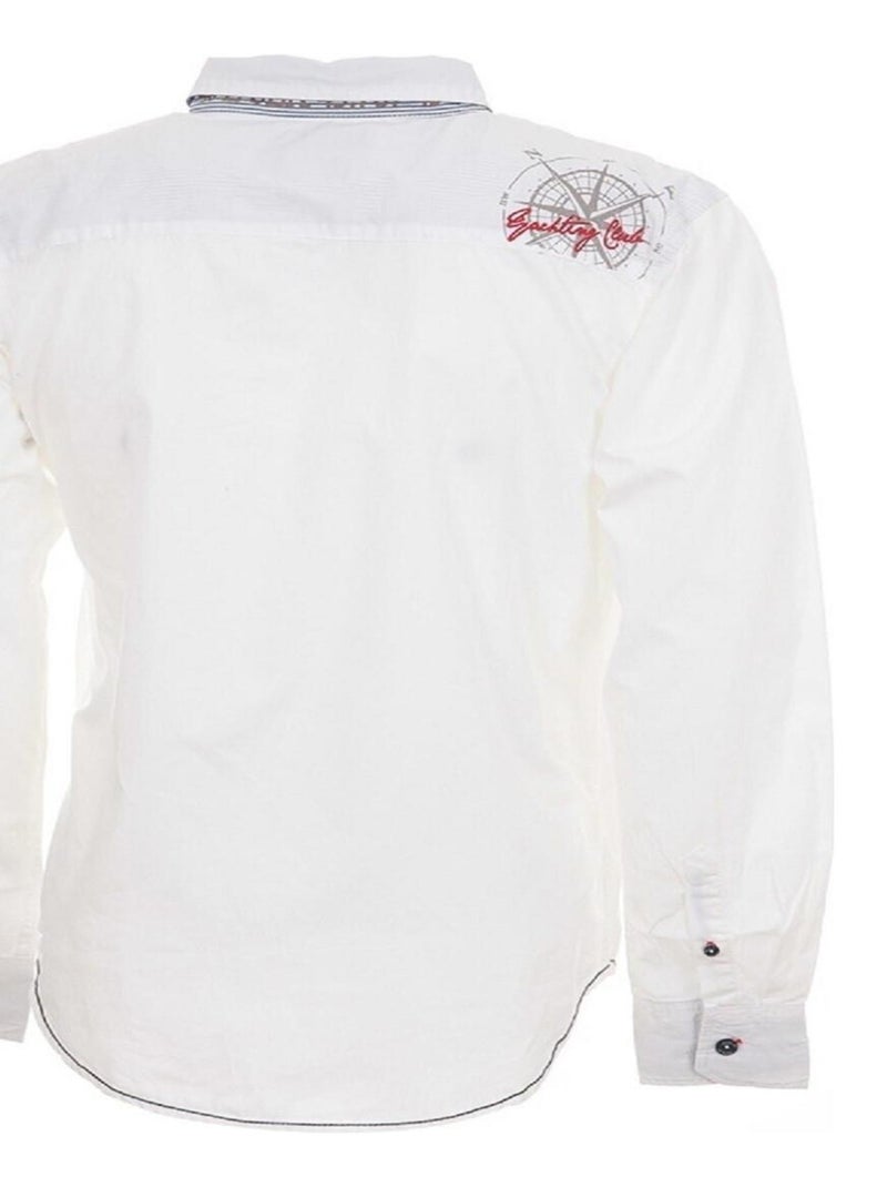 Chemise manches longues garçon ECLANVER - VENT DU CAP Blanc - Kiabi
