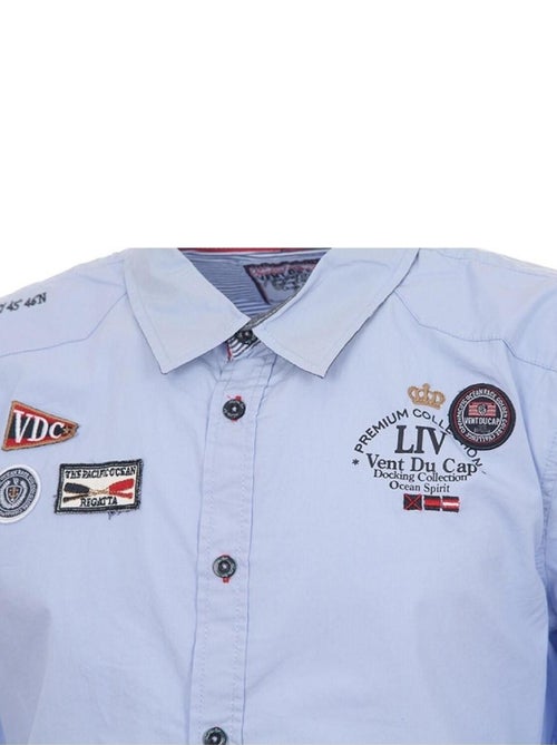 Chemise manches longues garçon ECLANVER - VENT DU CAP - Kiabi