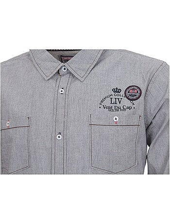 Chemise manches longues garçon ECLOUDS - VENT DU CAP
