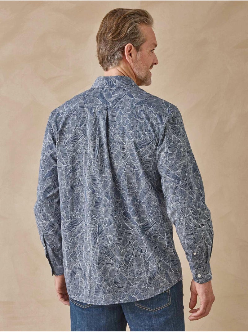 Chemise manches longues homme - DAXON Bleu Multicolore - Kiabi
