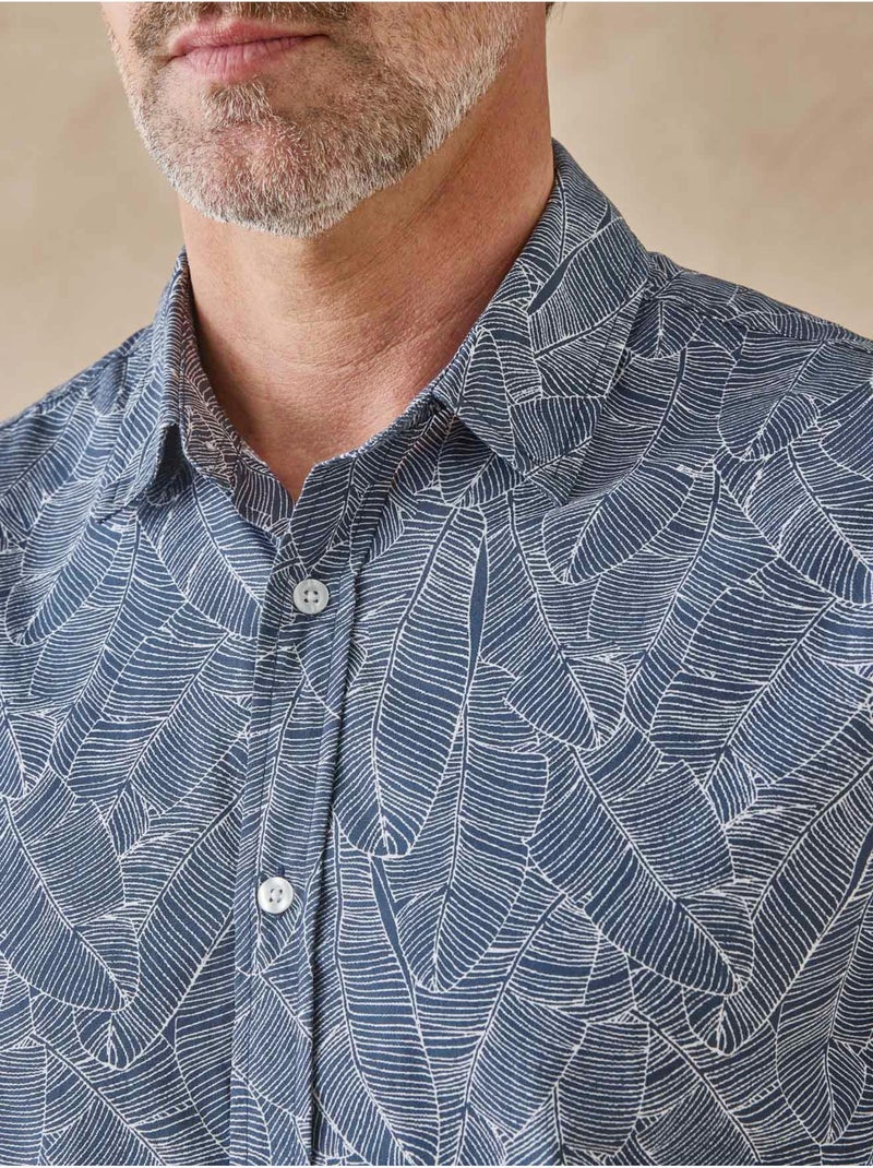 Chemise manches longues homme - DAXON Bleu Multicolore - Kiabi