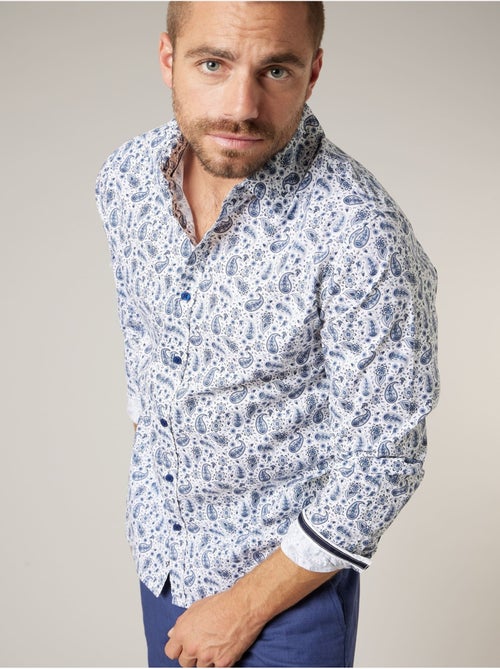 Chemise manches longues homme en coton
 'Deeluxe' - Kiabi