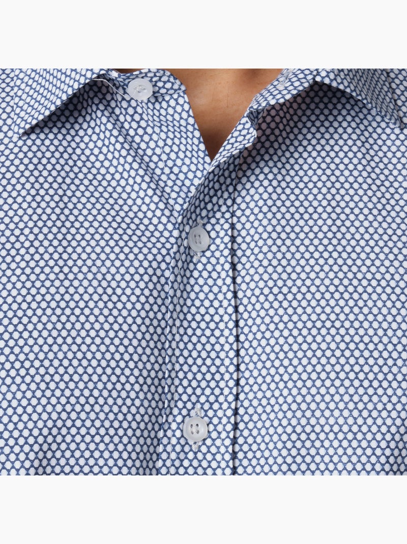 Chemise manches longues imprimée Bleu - Kiabi