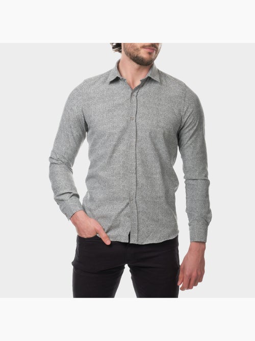 Chemise manches longues imprimée - Kiabi