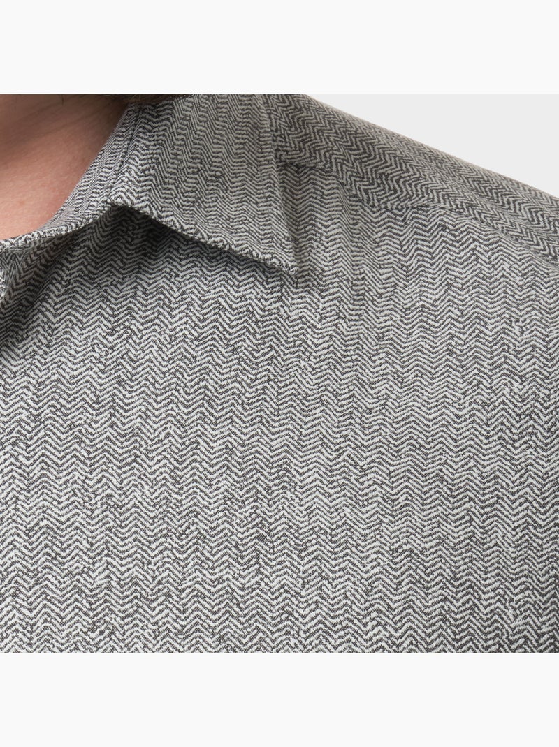 Chemise manches longues imprimée Noir - Kiabi