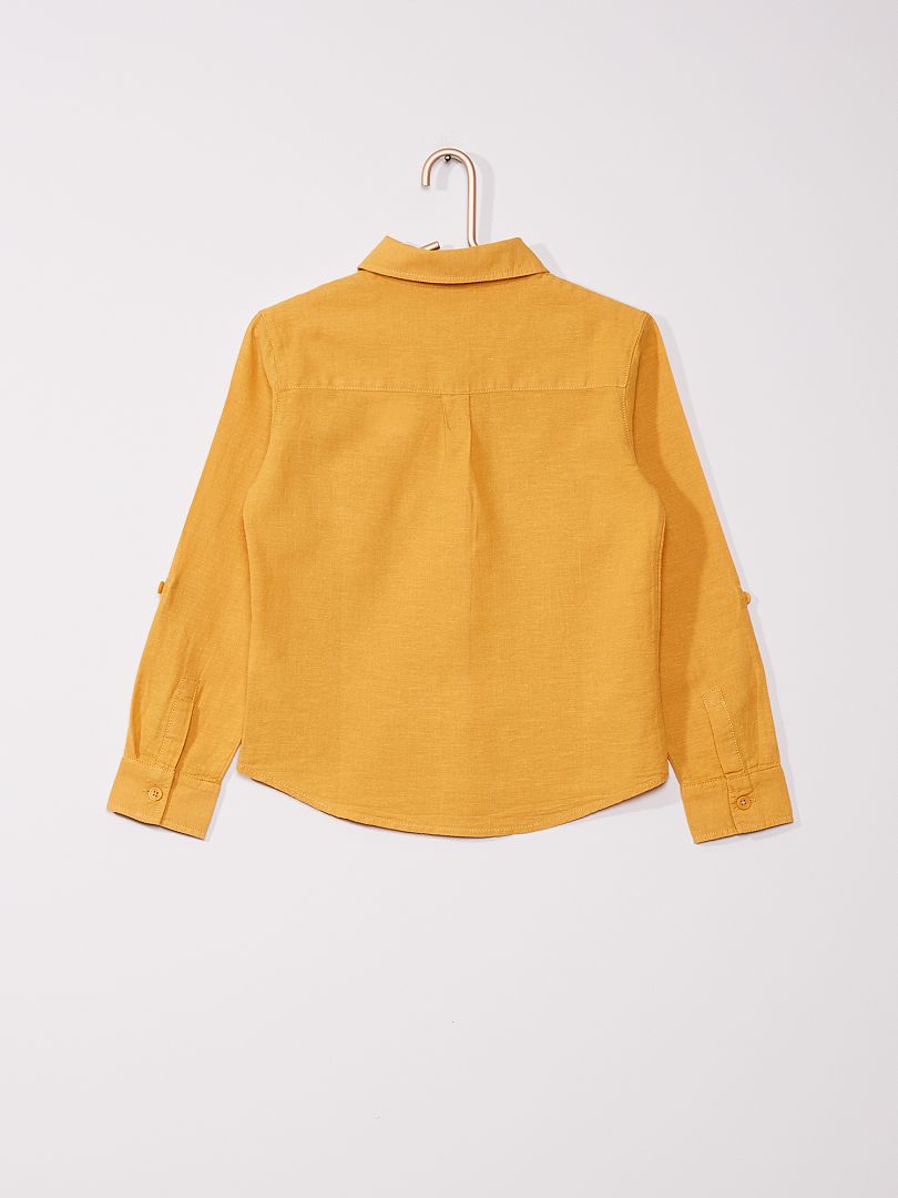 Chemise De Selle Femme Jaune, Manches Longues, Taille 16R, Occasion