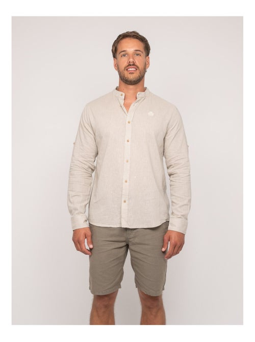 Chemise manches longues lin DUCHERO - Kiabi