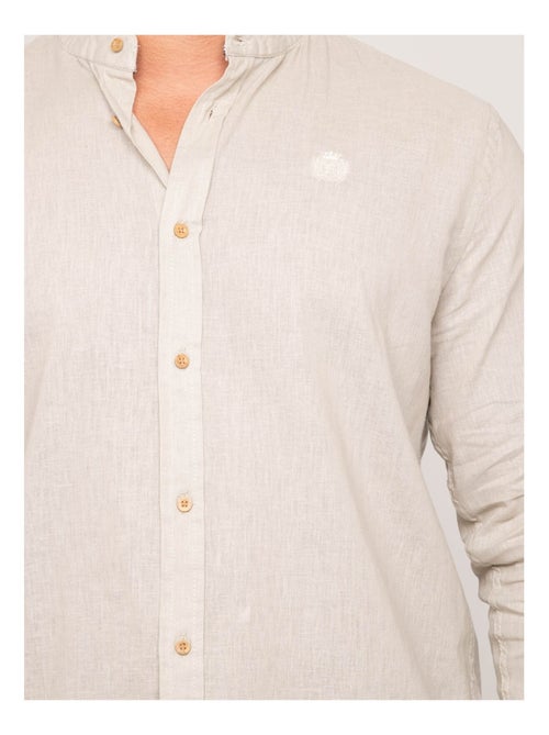 Chemise manches longues lin DUCHERO - Kiabi