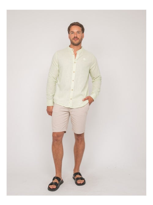 Chemise manches longues lin DUCHERO - Kiabi