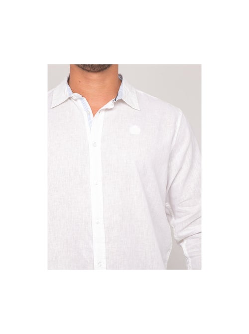 Chemise manches longues lin DUMOLAK - Kiabi