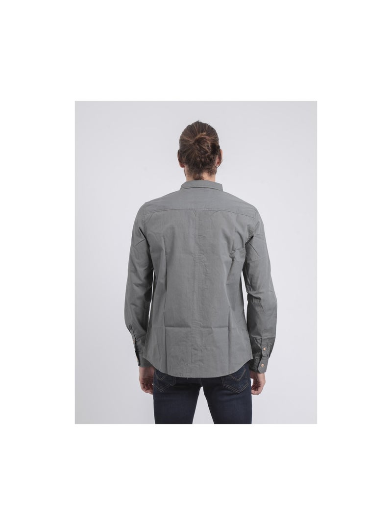 Chemise manches longues motifs TAMOX Gris - Kiabi