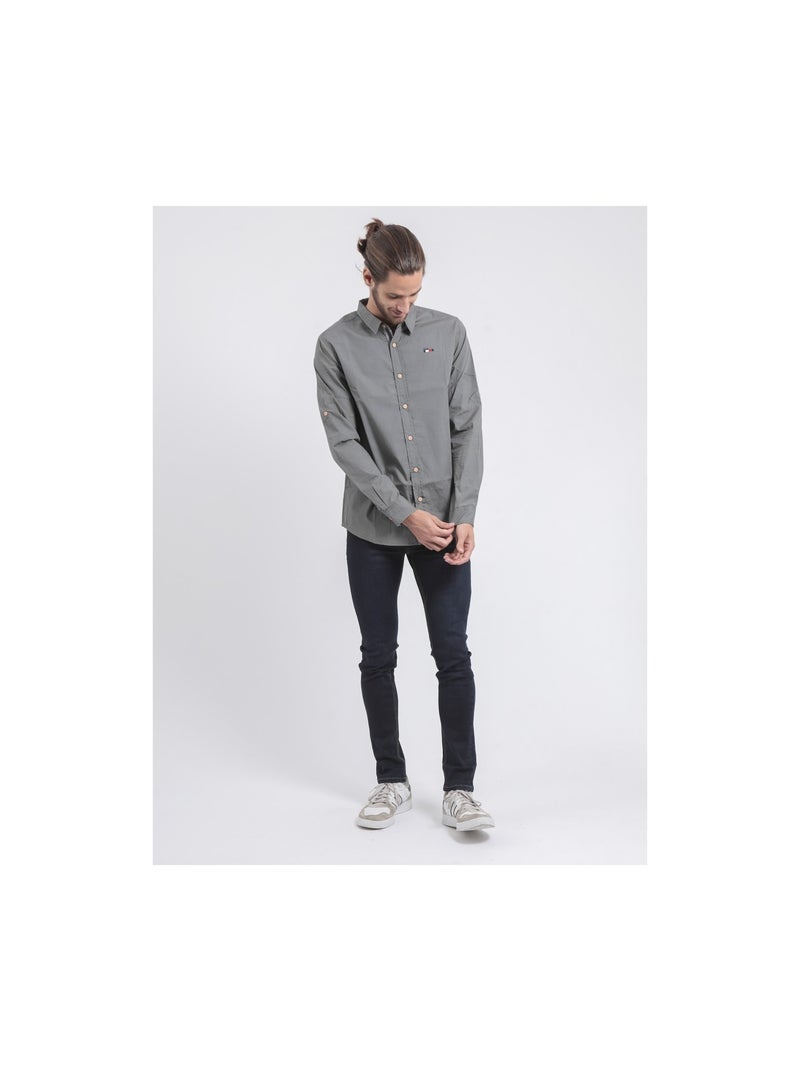 Chemise manches longues motifs TAMOX Gris - Kiabi