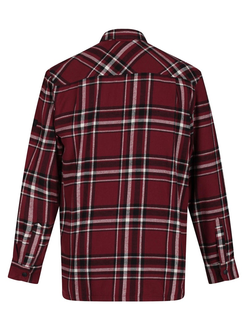 Chemise manches longues motif/style à carreaux thamos - regatta Bleu marine - Kiabi