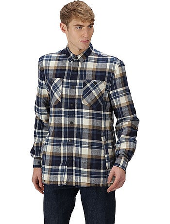 Chemise manches longues motif/style à carreaux thamos - regatta