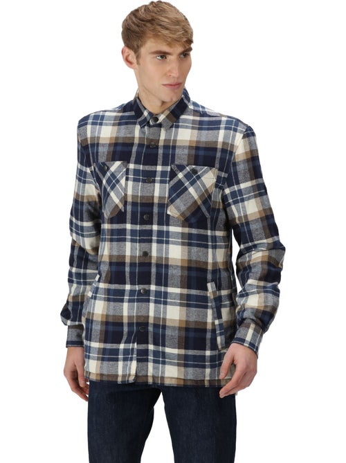 Chemise manches longues motif/style à carreaux thamos - regatta - Kiabi