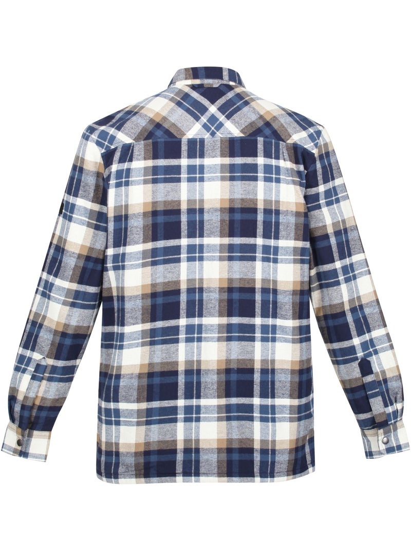 Chemise manches longues motif/style à carreaux thamos - regatta Bleu marine - Kiabi