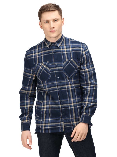 Chemise manches longues motif/style à carreaux thamos - regatta - Kiabi
