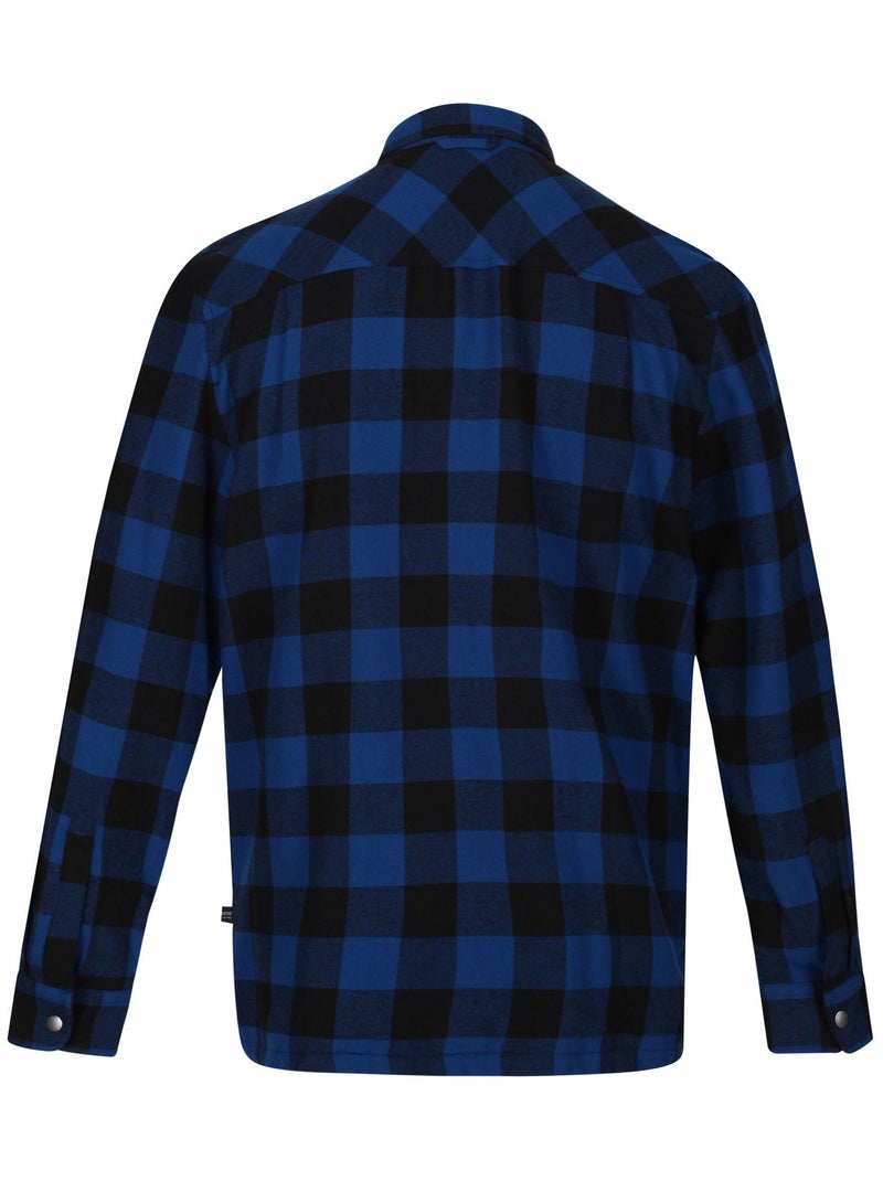 Chemise manches longues motif/style à carreaux thamos - regatta Marron - Kiabi