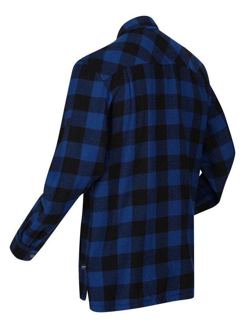 Chemise manches longues motif/style à carreaux thamos - regatta Marron - Kiabi