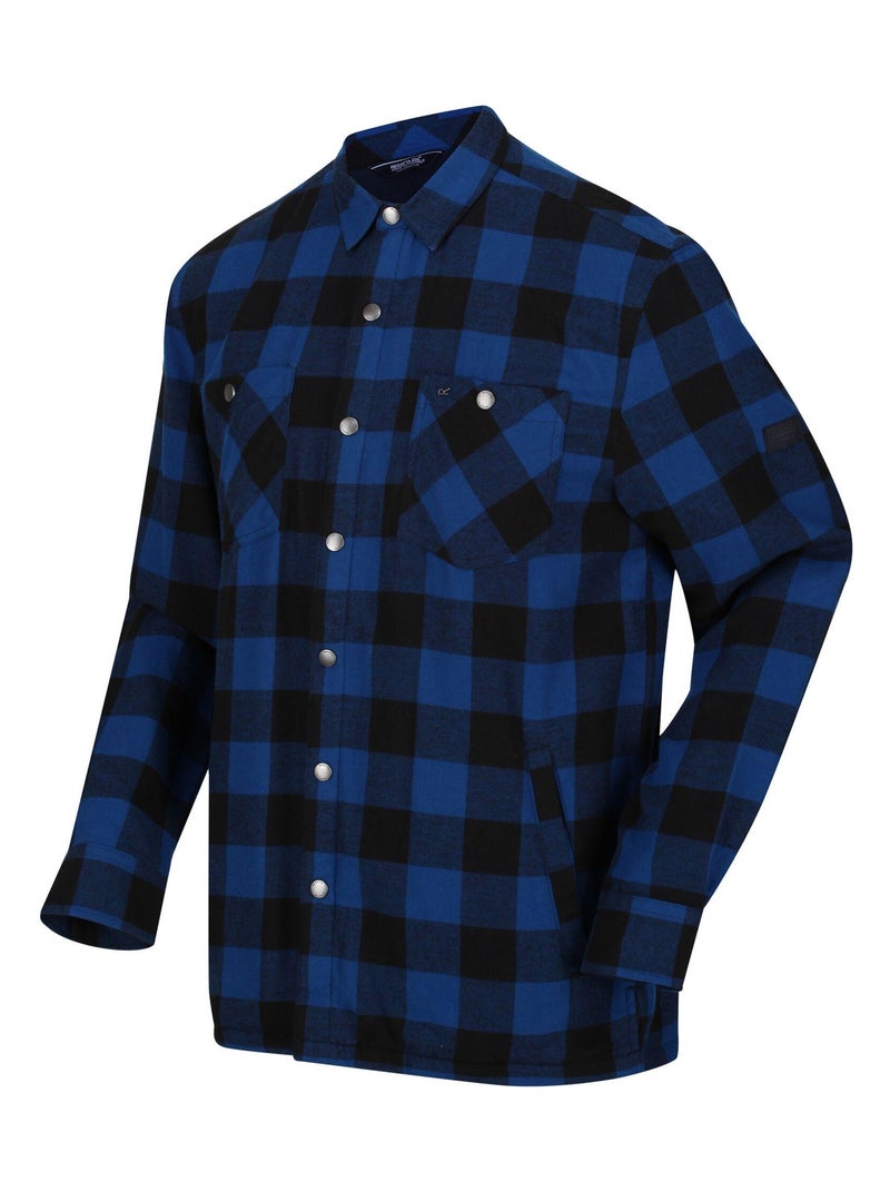 Chemise manches longues motif/style à carreaux thamos - regatta Marron - Kiabi
