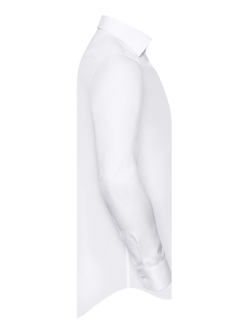 Chemise manches longues motif/style contrasté - russell collection Noir Blanc Gris - Kiabi