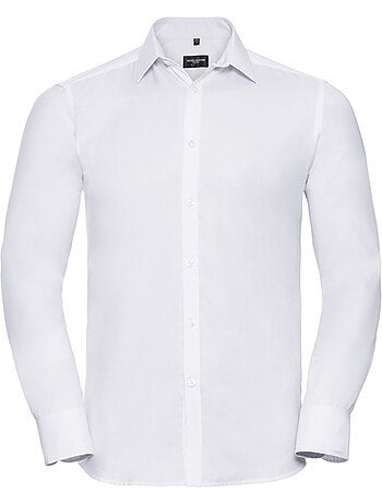 Chemise manches longues motif/style uni - russell collection