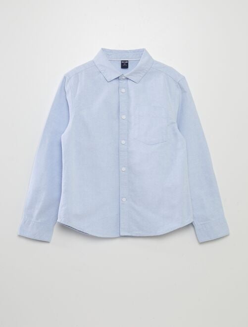 Chemise manches longues oxford - Kiabi