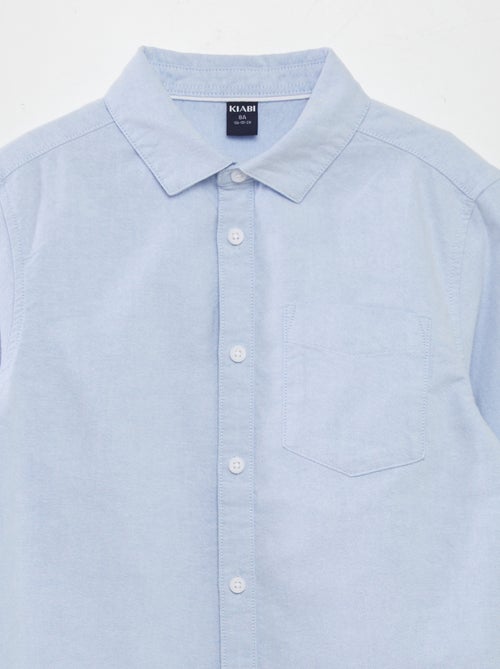 Chemise manches longues oxford - Kiabi