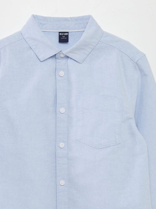 Chemise manches longues oxford - Kiabi