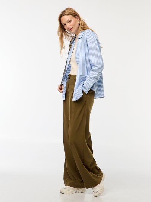 Chemise manches longues oxford - Kiabi