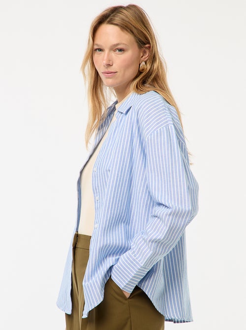 Chemise manches longues oxford - Kiabi