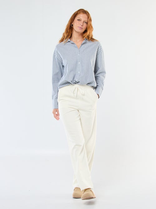 Chemise manches longues oxford - Kiabi