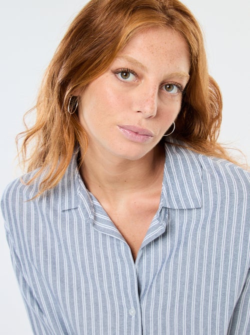 Chemise manches longues oxford - Kiabi