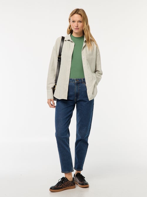 Chemise manches longues oxford - Kiabi