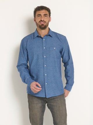 Chemise manches longues poche boutonnée