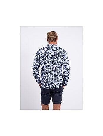 Chemise manches longues pur coton motifs DELVILLE